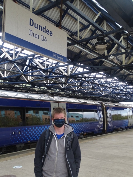 Myself at Dundee raiilway station