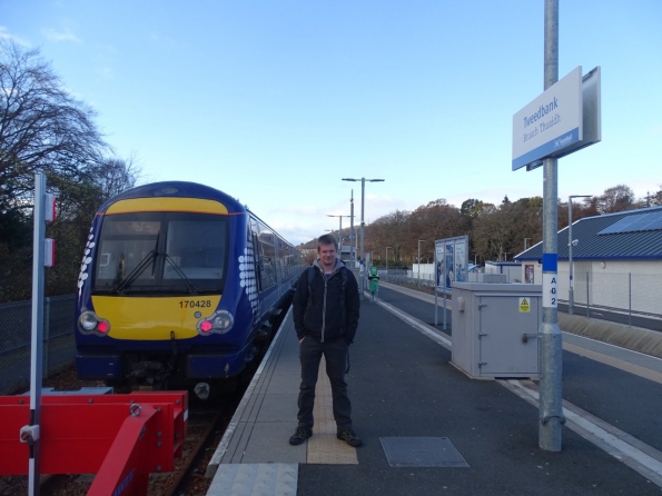 Myself at Tweedbank railway station