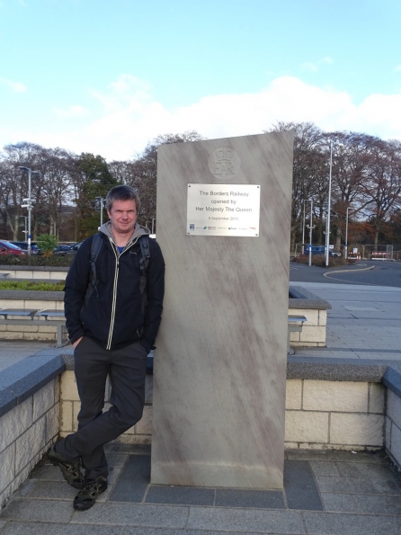 Myself at Tweedbank railway station