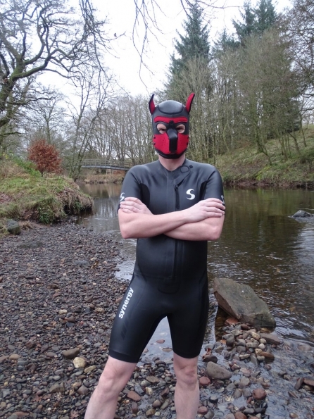 Synergy Swimrun wetsuit and Neoprene Pup Hood