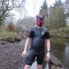 Synergy Swimrun wetsuit and Neoprene Pup Hood