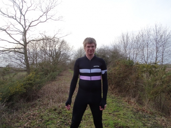 Hunter Speedsuit RTR lycra met cap Retro PINK