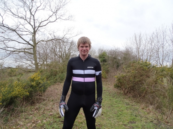 Hunter Speedsuit RTR lycra met cap Retro PINK