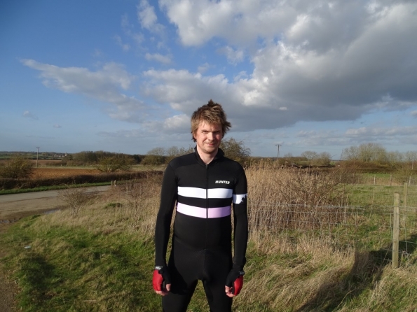 Hunter Speedsuit RTR lycra met cap Retro PINK