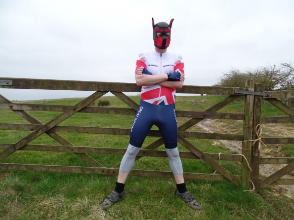 Hunter inline skinsuit Team Britain 2018 and Neoprene Pup Hood