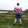 Hunter inline skinsuit Team Britain 2018 and Neoprene Pup Hood