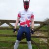 Hunter inline skinsuit Team Britain 2018 and Neoprene Pup Hood