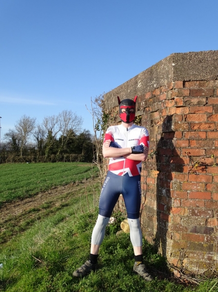 Hunter inline skinsuit Team Britain 2018 and Neoprene Pup Hood