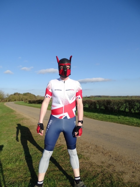 Hunter inline skinsuit Team Britain 2018 and Neoprene Pup Hood