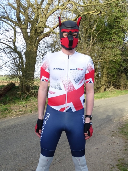 Hunter inline skinsuit Team Britain 2018 and Neoprene Pup Hood