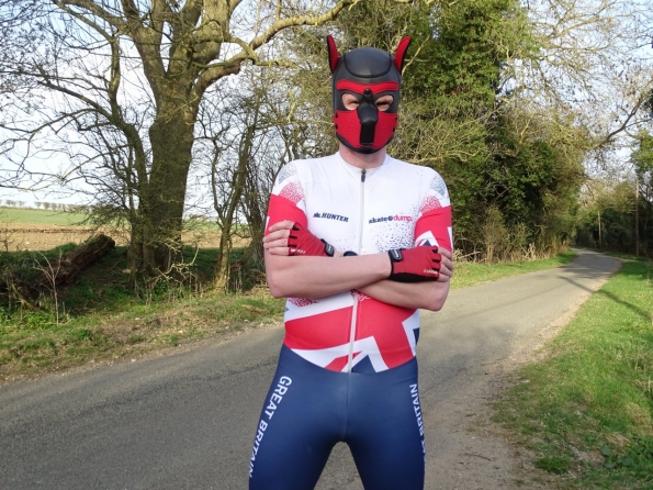 Hunter inline skinsuit Team Britain 2018 and Neoprene Pup Hood