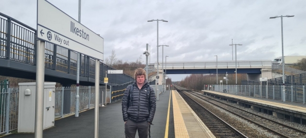 Myself at Ilkeston railway station