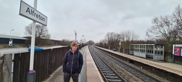 Myself at Alfreton railway station