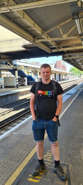 Myself at Woking railway station