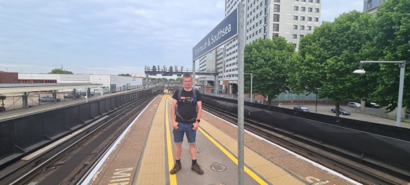 Myself at Portsmouth & Southsea railway station