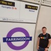 Myself at Farringdon railway station