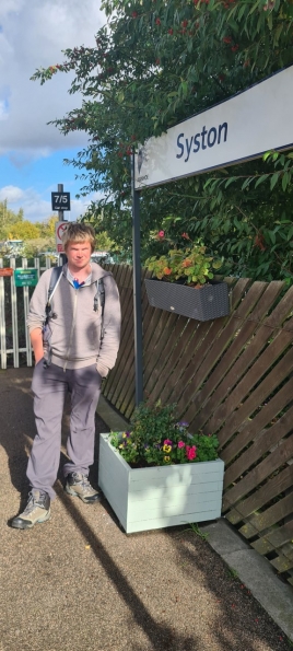 Myself at Syston railway station