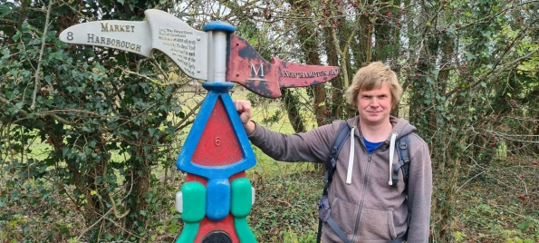 Walking along the Brampton Valley Way