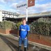 Wetsuit at Grantham railway station