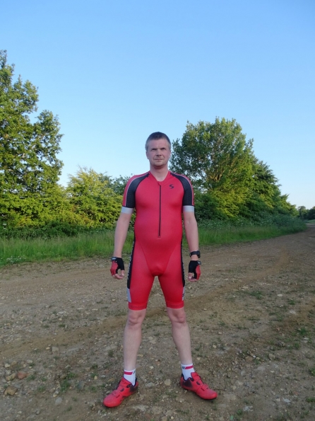 Synergy Red Cycling Skinsuit