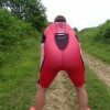  Synergy Red Cycling Skinsuit