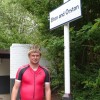 Myself at Elton and Orston railway station