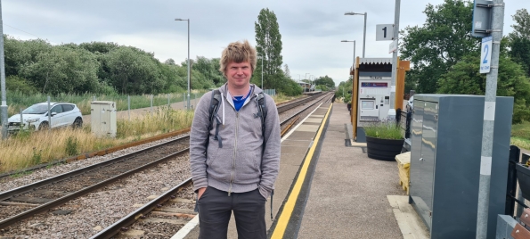 Myself at Whittlesey railway station
