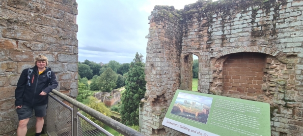 Myself at Kenilworth Castle and Elizabethan Garden