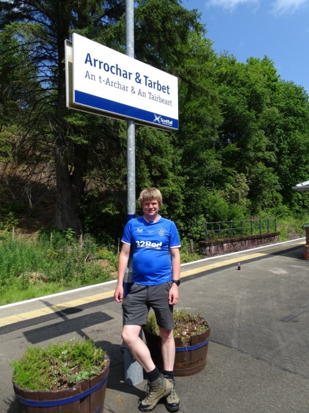 Myself at Arrochar and Tarbet railway station
