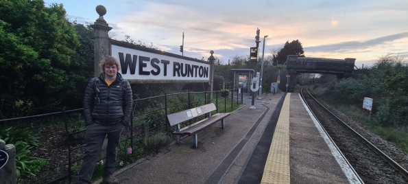 Myself at West Runton railway station