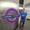 Myself at Canary Wharf railway station