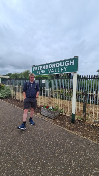 Myself at Nene Valley (Peterborough) railway station