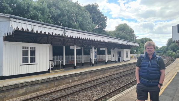 Myself at Stamford railway station