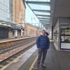 Myself at Edinburgh Haymarket railway station