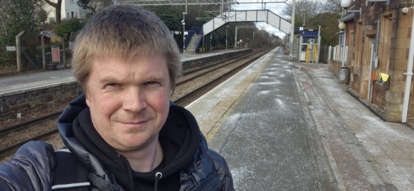 Myself at Bishopton railway station