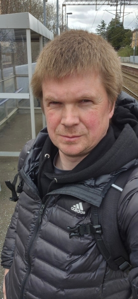 Myself at Bowling railway station