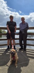Dad, Hazel and myself at Balmaha