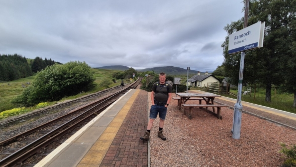 Myself at Rannoch railway station