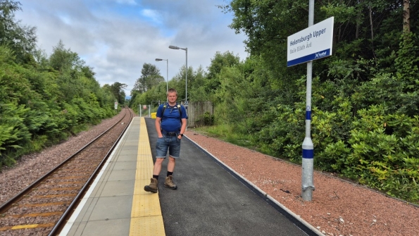 Myself at Helensburgh Upper railway station