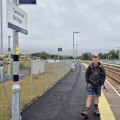 Myself at Cameron Bridge railway station