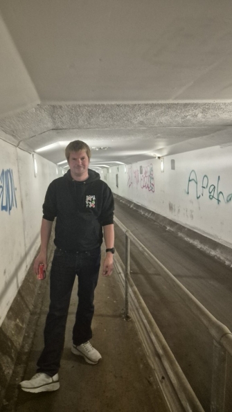 Walking through the Clyde Tunnel