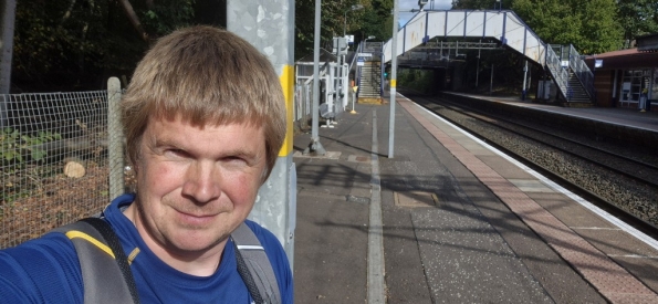 Myself at Bearsden railway station