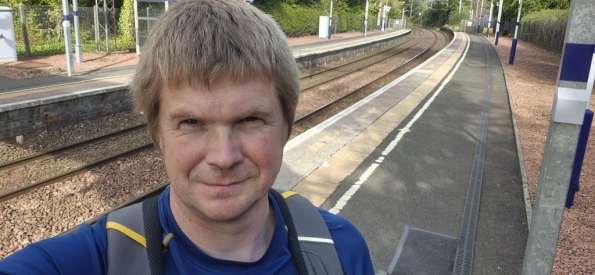 Myself at Hillfoot railway station