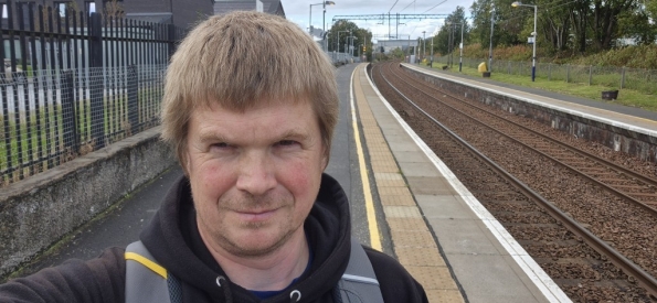 Myself at Yoker railway station