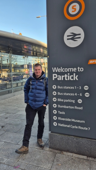 Myself at Partick subway station