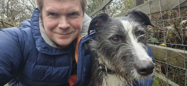 Bugsy and myself out a walk