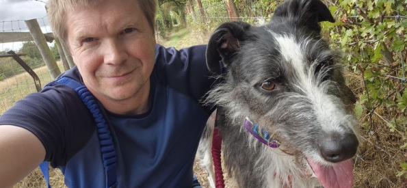 Bugsy and myself out a walk