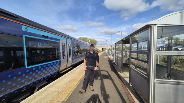 Myself at Shawfair railway station