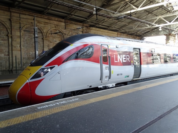 LNER Class 800 Azuma 800106 at Edinburgh Waverley