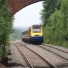 InterCity 125 passing Elton and Orston railway station